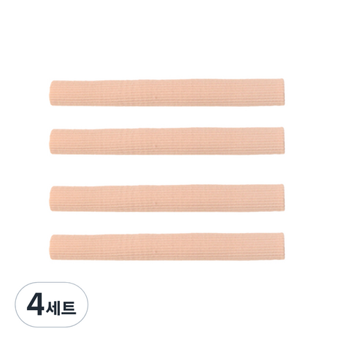풋인솔 패브릭 발가락 보호 튜브 S + M 2p + L 세트, 4세트
