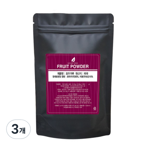 동이약초 호두가루 미국산, 100g, 3개