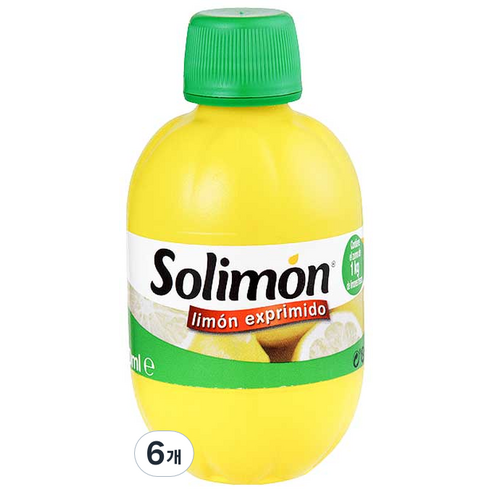 솔리몬 스퀴즈드 레몬즙, 280ml, 6개