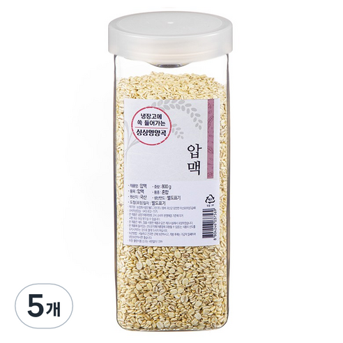 월드그린 싱싱영양통 압맥, 800g, 5개