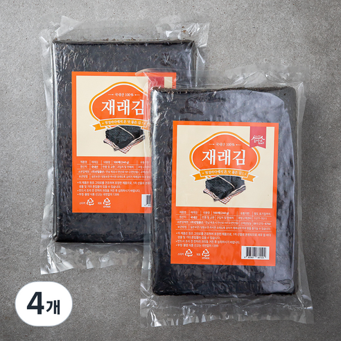 김이가 재래김, 240g, 4개