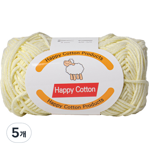 yarna 해피코튼 뜨개실 45g, 751, 5개