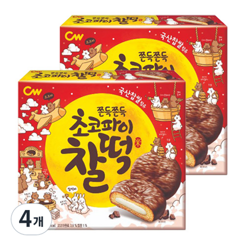 청우식품 초코파이찰떡, 215g, 4개