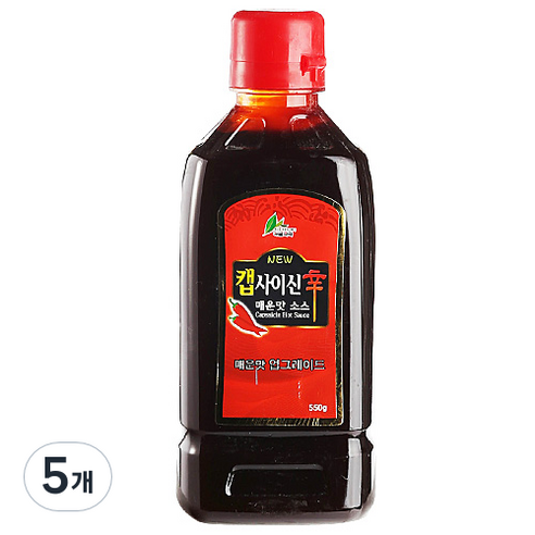 [이슬나라] 캡사이신 소스, 550g, 5개