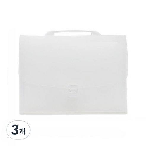 심플정리 아코디언파일 A4 7칸, 화이트, 3개