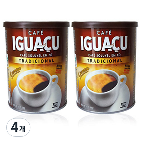 카페이과수 커피분말 캔 200g, 1개입, 4개