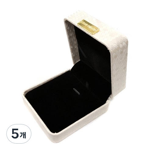 바미샵 허니콤 목걸이 프로포즈 선물 케이스, 5개, 아이보리