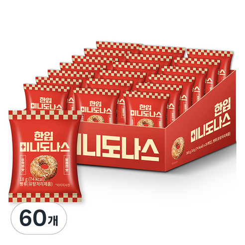 한입 미니도나스, 60개, 18g