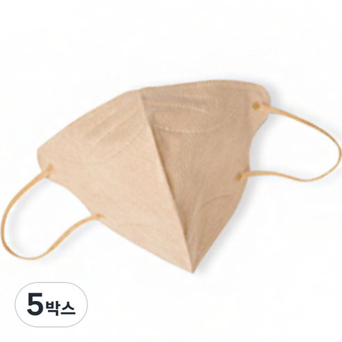 케이바이오 새부리형 컬러 황사마스크 KF94 대형, 50개입, 5개, 베이지