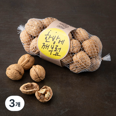 아산율림 한방에 깨부럼 호두, 400g, 3개