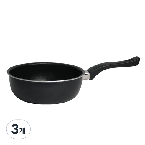 오스벨 베이직 소테팬 웍 후라이팬 볶음팬, 내경지름 20cm, 3개