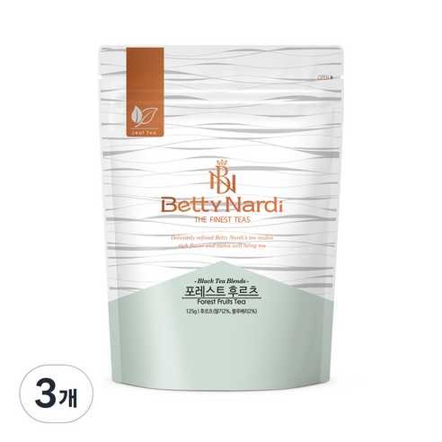 베티나르디 포레스트 후르츠 지퍼백, 125g, 3개