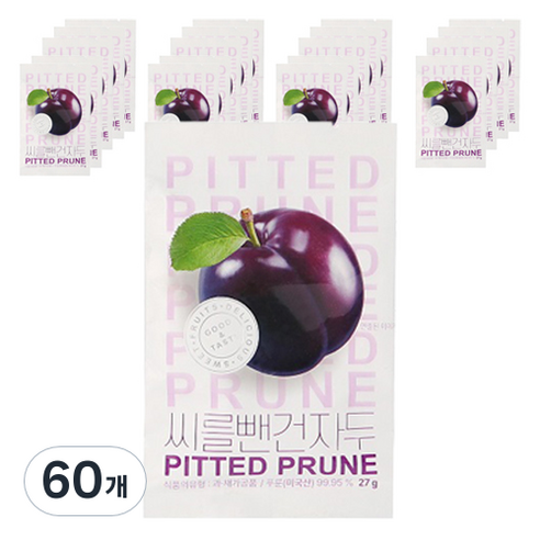씨를 뺀 건자두, 60개, 27g