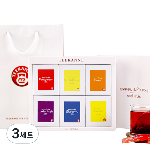 티칸네 프리미엄 과일티 6종 선물세트, 3세트