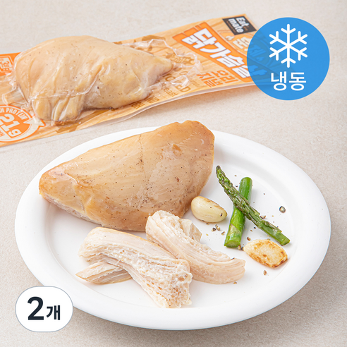 잇메이트 훈제 닭가슴살 오리지널 (냉동), 100g, 2개