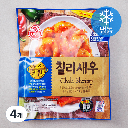 오뚜기 오즈키친 칠리새우 (냉동), 300g, 4개