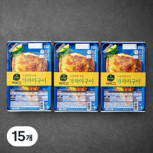 비비고 가자미구이, 70g, 15개