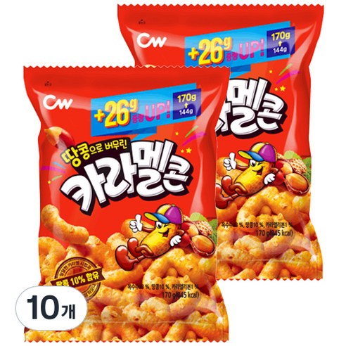 청우 카라멜콘, 170g, 10개