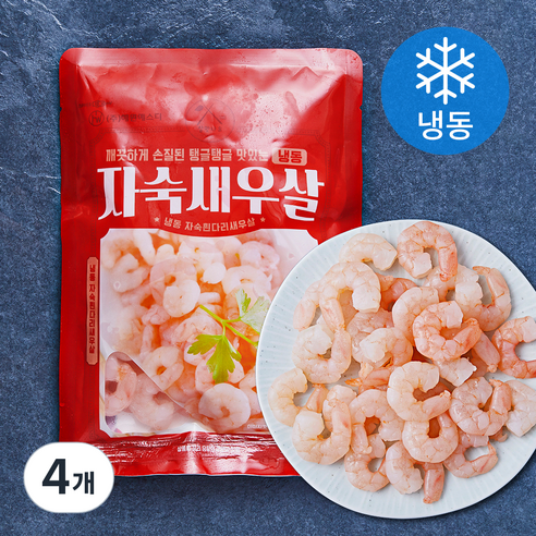 살맛나요 자숙 새우살 소 22~35미 (냉동), 4개, 200g