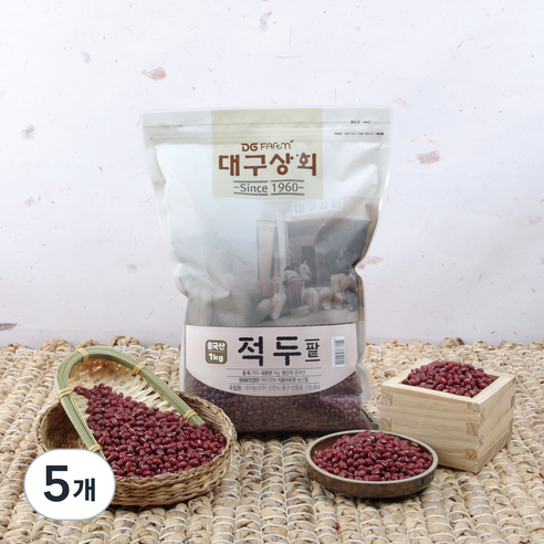 대구상회 중국산 적두(팥), 1kg, 5개
