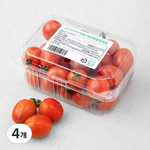 GAP 대추방울토마토, 750g, 4개