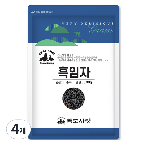 독도사랑 흑임자, 700g, 4개