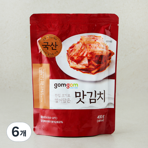 곰곰 맛김치, 400g, 6개