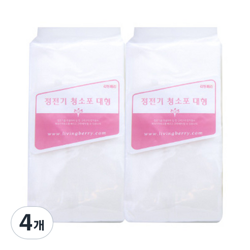 리빙베리 정전기 청소포 일반형 40매, 4개