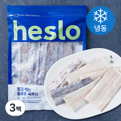 해슬로 가시없는 어린이 순살갈치 (냉동), 400g, 3팩