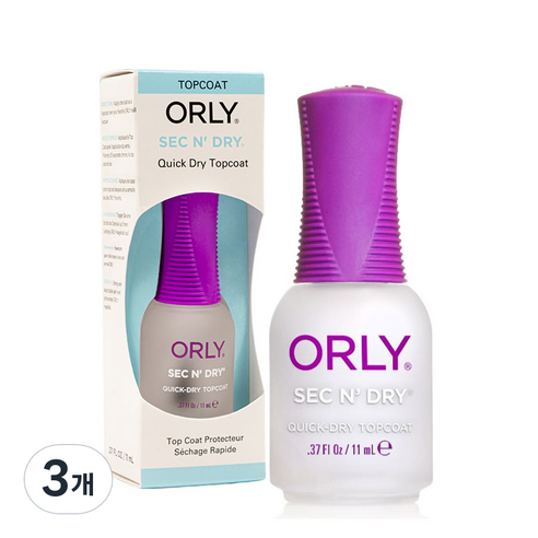 오를리 세컨드라이 퀵드라이 11ml, 혼합색상, 3개