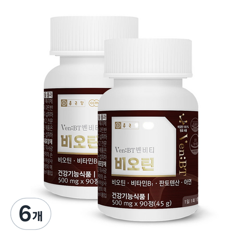 종근당 벤비티 비오틴 45g, 90정, 6개