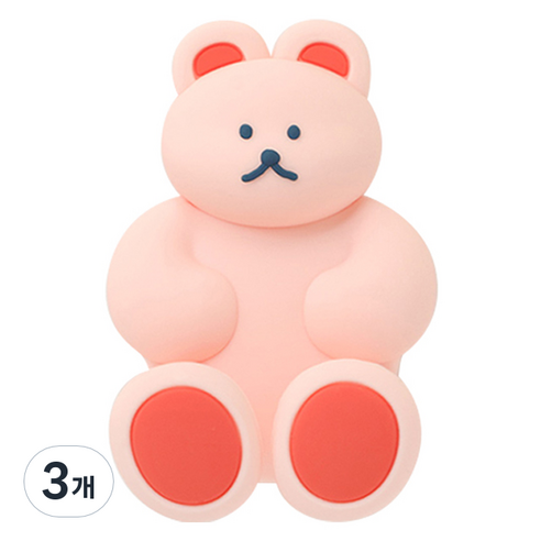 도낫도낫 실리콘 칫솔걸이, 베리, 3개