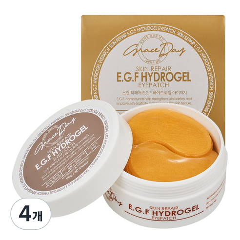 그레이스데이 스킨 리페어 EGF 하이드로겔 아이패치 90g, 60개입, 4개
