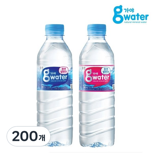웅진식품 가야g워터, 200개, 500ml