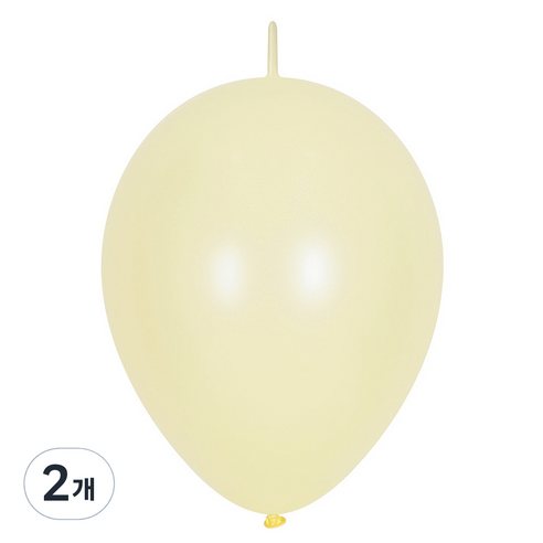 셈퍼텍스 링커 풍선 30cm 50p, 파스텔메이트 옐로우, 2개
