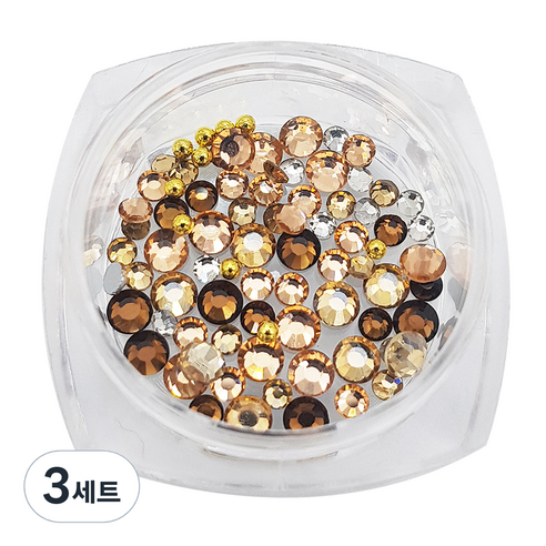 골드루쓰 풀스톤 네일파츠 세트, 레이디피치, 3세트
