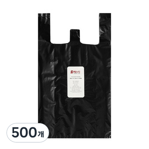 에스디 A급마트용봉투 6호 흑색, 15L, 500개