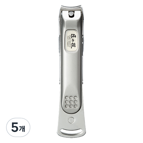GREENBELL 타쿠미노와자 금속캡쳐 슬림 손톱깎이 L G-1116, 5개, 실버