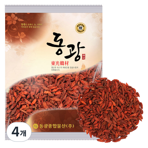 동광한방몰 구기자, 500g, 4개