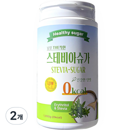 남양 더 착한 스테비아 슈가, 1050g, 2개