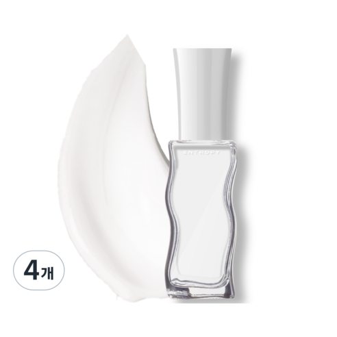 엔트로피메이크업 필 오프 네일, 화이트베일, 10ml, 4개