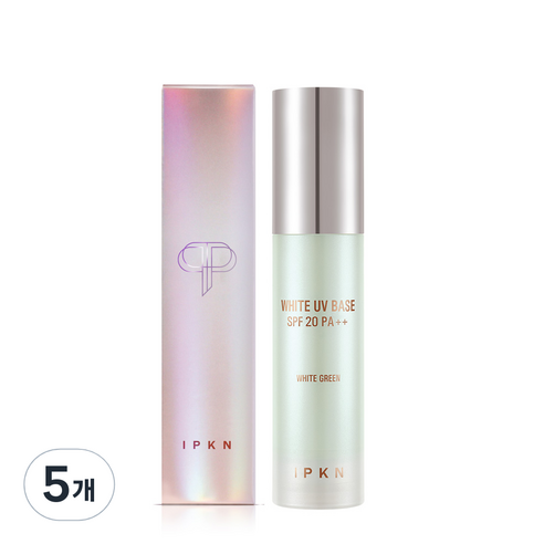 입큰 화이트 UV 메이크업 베이스 35g, 1호 화이트 그린, 5개