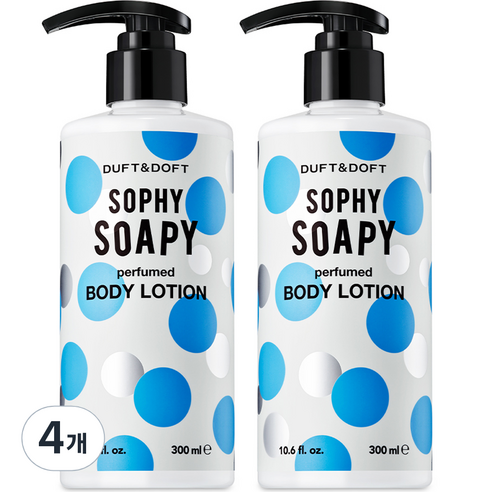 더프트앤도프트 소피소피 퍼퓸드 바디로션, 300ml, 4개
