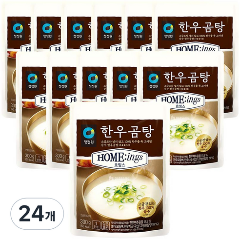청정원 호밍스 한우곰탕, 300g, 24개