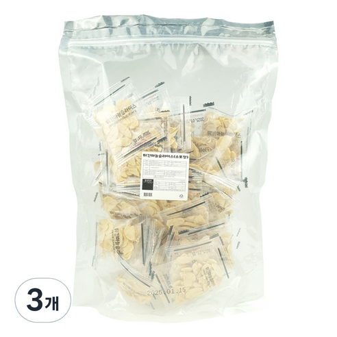 튀긴마늘 슬라이스 소포장 5g 50p, 250g, 3개
