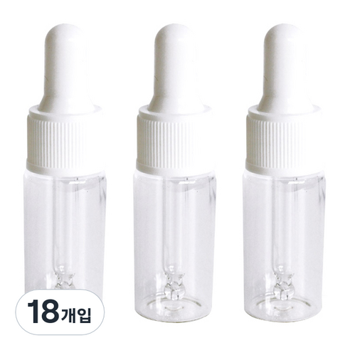 이글코리아 스포이드 용기 10ml, 혼합 색상, 18개입