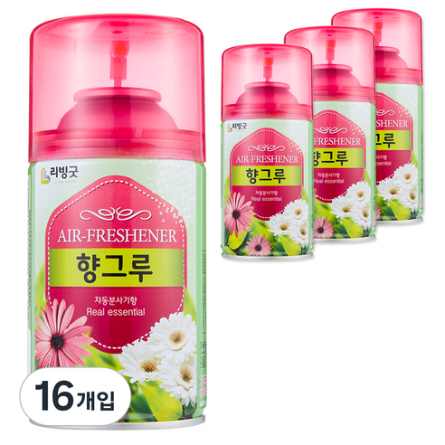 리빙굿 향그루 숲속향 방향제 본품, 280ml, 16개