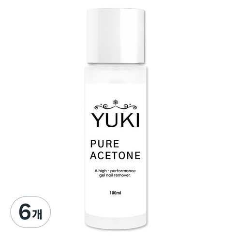 유키 퓨어 아세톤, 100ml, 6개