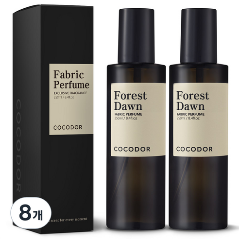 코코도르 룸 앤 패브릭 퍼퓸 섬유탈취제, 250ml, 8개, 포레스트 던