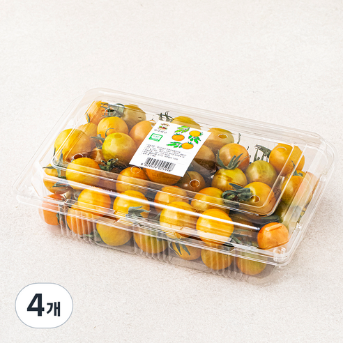 광식이농장 GAP 인증 오렌지 방울토마토, 4팩, 1kg